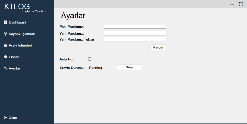 KTLOG Loglama Yazılımı